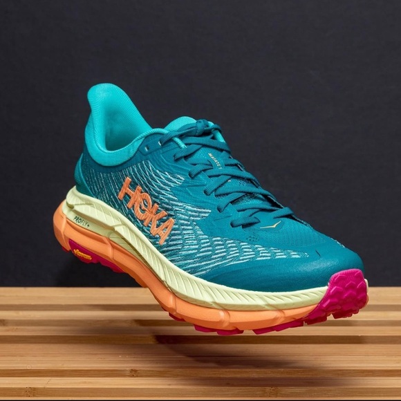 NEW Hoka Mafate Speed 4 Trail Running Shoes Teal Size 11.5 - Picture 10 of 10